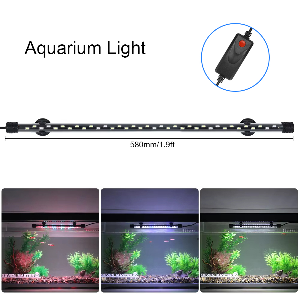 Aquarium Plant Substrate - 58CM Aquarium Light LED Plant Grow