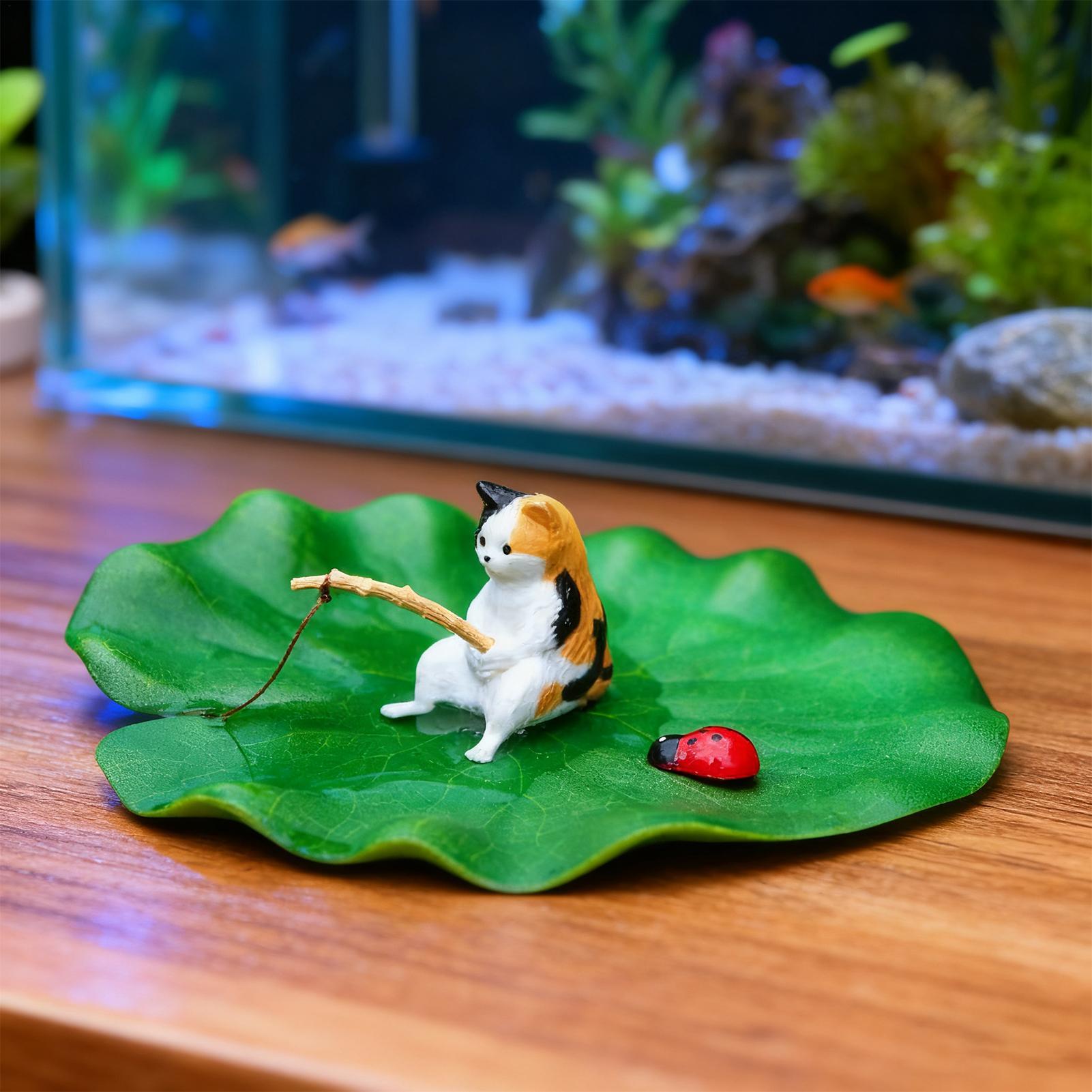 Aquarium Decor Floating Cat Fi - Aquarium Plants Live recension och pris