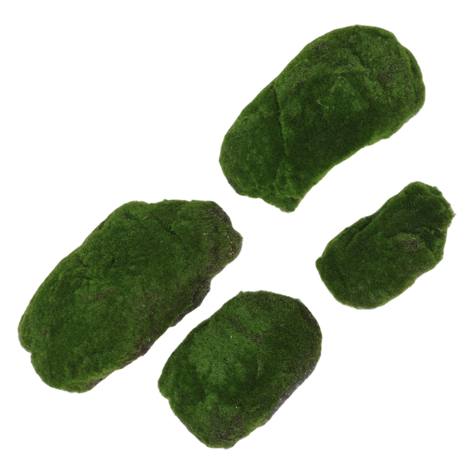 4Pcs Decorative Faux Moss Ston - Aquarium Moss recension och pris