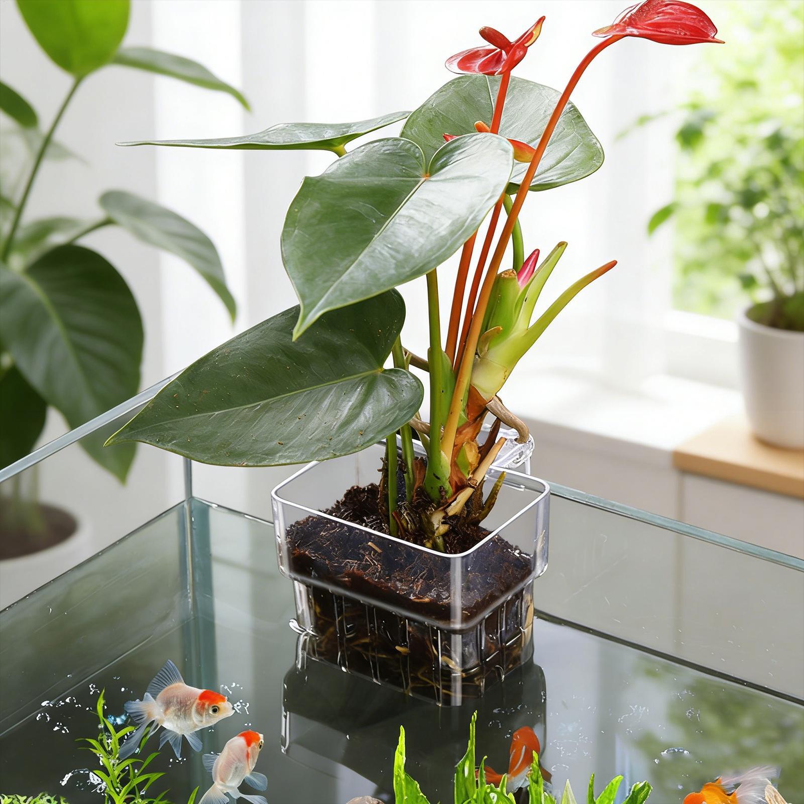 Aquarium Plant Basket Transpar - Aquarium Plants Live recension och pris