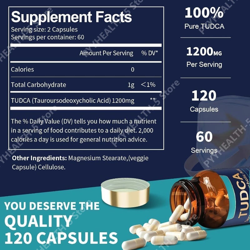 TUDCA Bile Salts, 120 Capsules - Planted Tank recension och pris