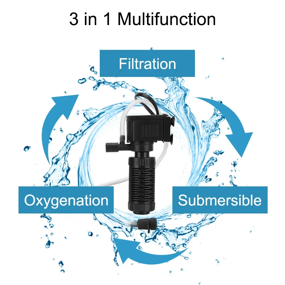 Mini Fish Tank Filter Quiet Su - Planted Aquarium Cleaning recension och pris